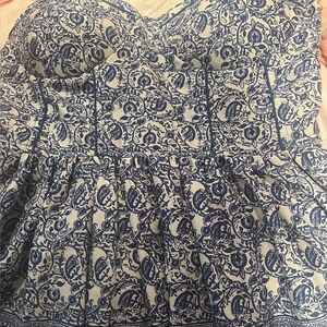 Cobalt blue and white sundress